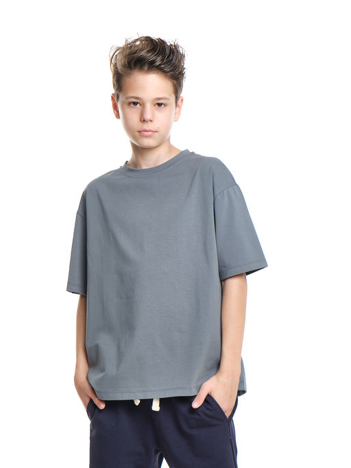 Футболка хлопок подросткам для школы 22-7625 черный - Mini maxi фото 22