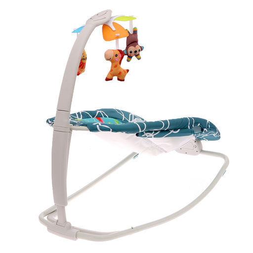 Музыкальная кресло-качалка для новорожденных, цвет бирюзовый - Simaland фото 3