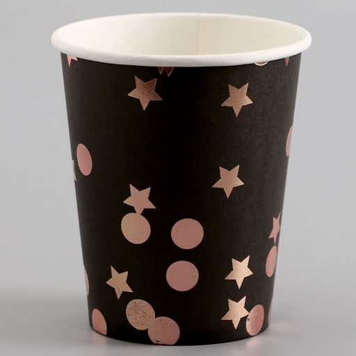 Цена за 2 шт. Стаканы бумажные «Розовые звёзды», 6 шт.