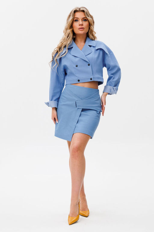 Юбка AmberA 1039B голубой фото 4