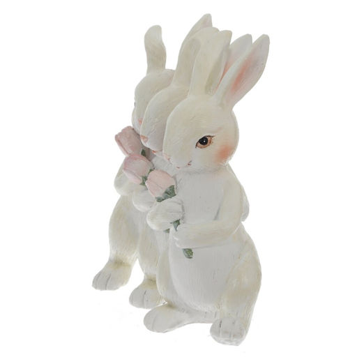 Фигурка декоративная "Зайцы", L12,5 W5 H11,5 см