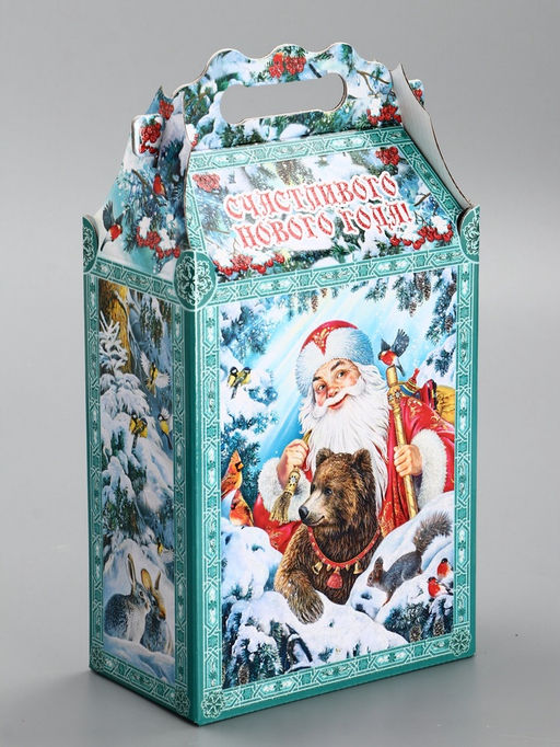 Подарочная новогодняя коробка «Зимняя сказка», для сладких подарков, 17.8×10×32.5 см