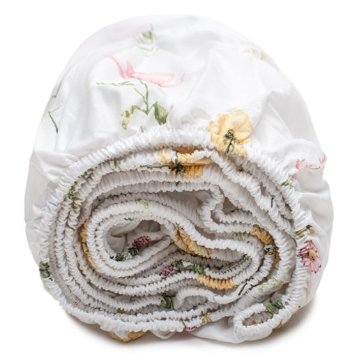 Простыня на резинке 180х200х25, поплин, Иммортели ВБ - Традиция фото 16