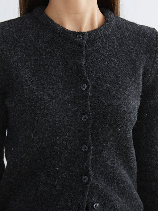 Bisiklet Yaka Y?n Kar???ml? Kad?n Triko H?rka