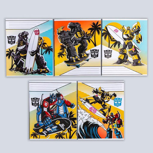 Цена за 10 шт. Тетрадь 12 листов, клетка, Трансформеры, 5 видов МИКС, Transformers - Hasbro фото 11