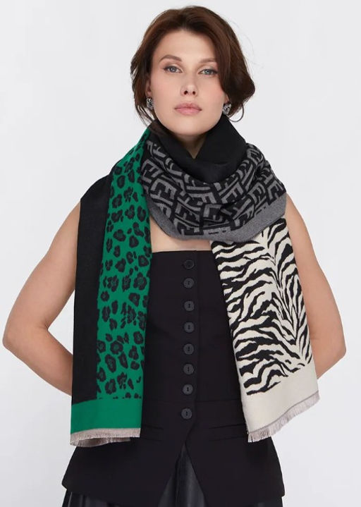 в СОСТАВЕ ШЕРСТЬ и КАШЕМИР! Большой,теплый двусторонний палантин - Tantino фото 19