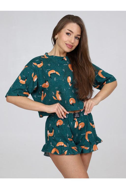 Пижама женская П-124.05 Лисы - Хороший трикотаж фото 6