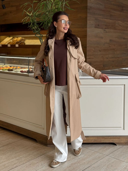 Брюки AURA 4179-164 молочный