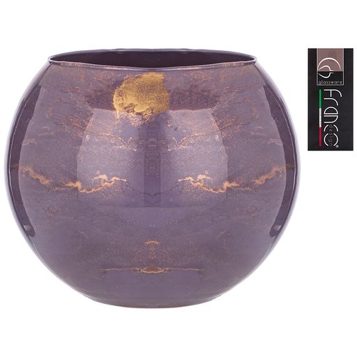 ВАЗА SFERA GOLDEN MARBLE LAVENDER ДИАМЕТР 20СМ