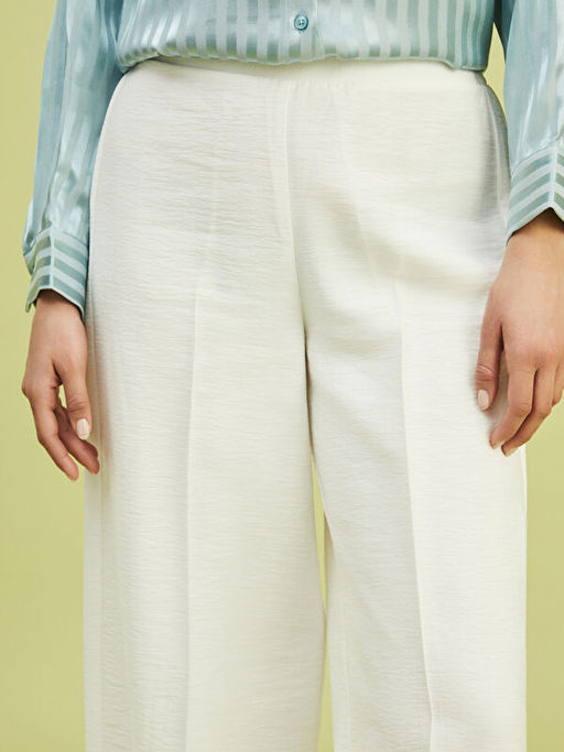 Beli Lastikli Kad?n Pileli Pantolon