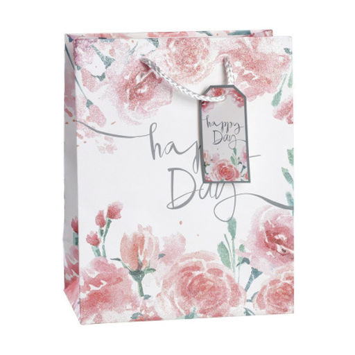 Цена за 12 шт. Пакет подарочный 18x23x10см Цветы / 5157M /уп 12/720/ - Галеонтрейд фото 4