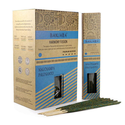 Благовония BANJARA HARMONY Nag Champa-Palo Santo Super Premium качество 8 палочек 15g