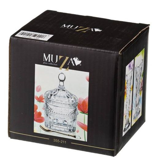 ИКОРНИЦА С ЛОЖКОЙ 155 МЛ 8,5*8,5 СМ. ВЫСОТА=13 СМ. КОЛЛЕКЦИЯ MUZA - Lefard фото 2