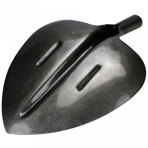 Лопата совковая щебеночная из рельсовой стали, без черенка, тулейка д40мм (Россия)