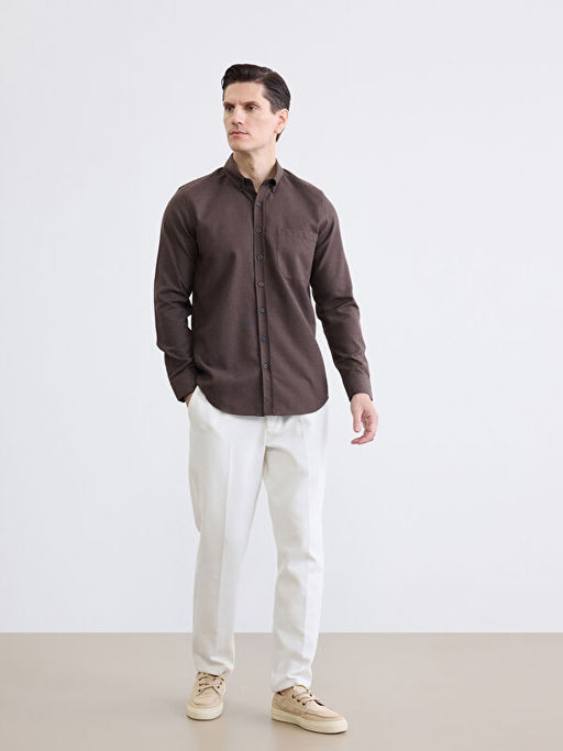 Regular Fit Gabardin Erkek G?mlek