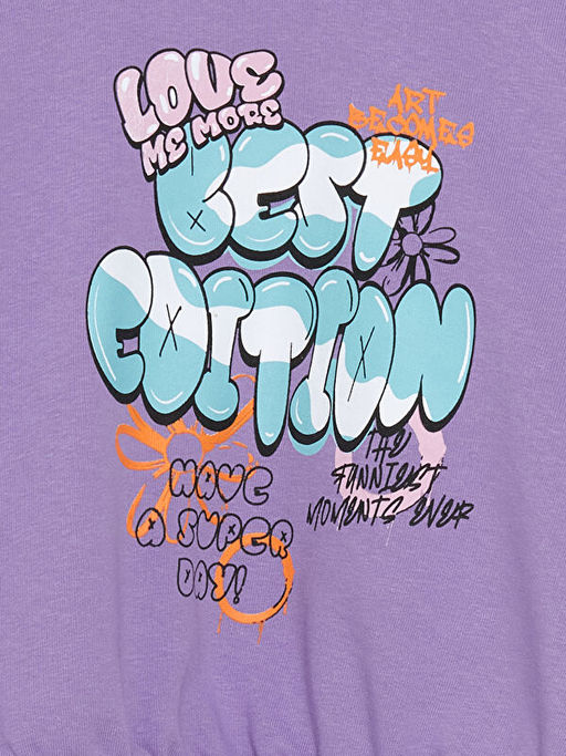 Bisiklet Yaka K?z ?ocuk Kal?n Sweatshirt - Waikiki фото 2