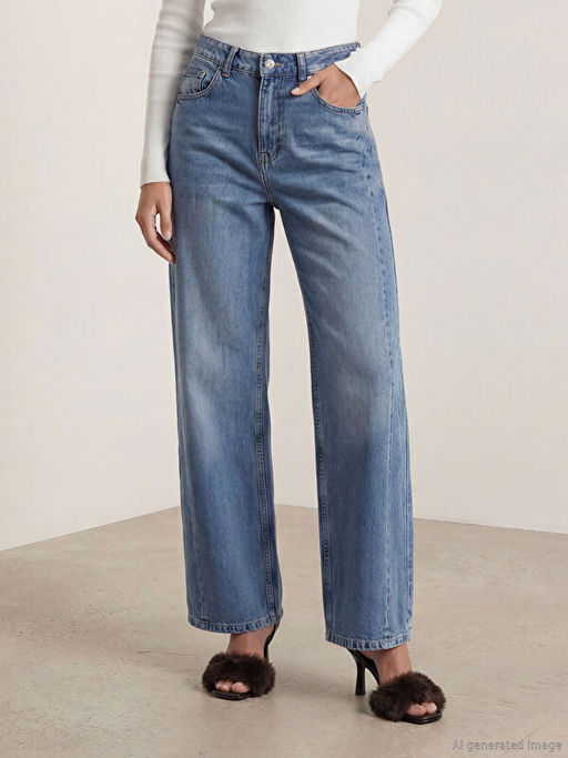 Ballon Fit Kad?n Jean Pantolon