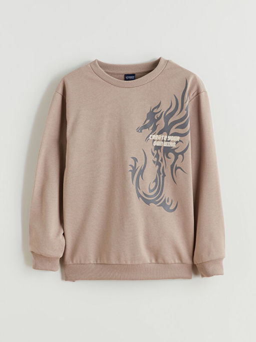 Bisiklet Yaka Erkek ?ocuk Sweatshirt