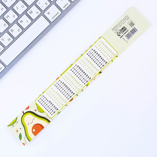 Цена за 10 шт. Линейка-закладка, картон, 25 см Авокадо - Artfox фото 2