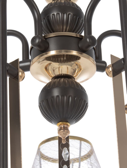 Люстра NH5269/5, 5х60Вт, E27, цвет кофе/золото