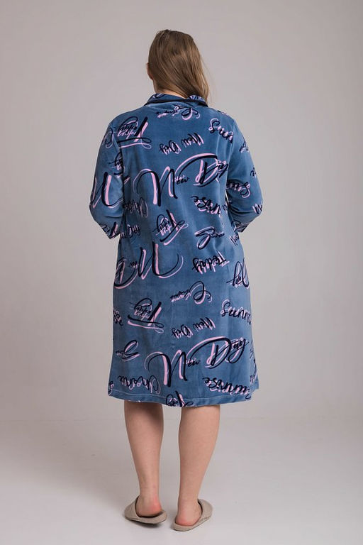 Халат М325337ср синий/розовый - Елена фото 3