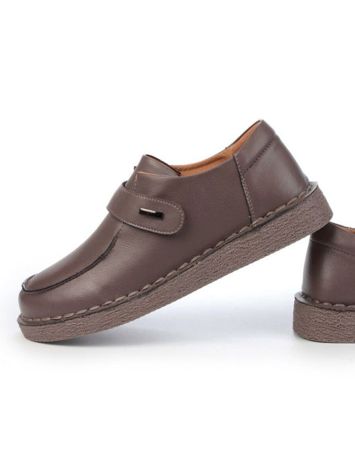 01-D7581-6 BROWN Ботинки демисезонные женские (натуральная кожа) - Фабричный китай фото 14