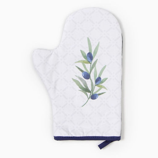 Варежка-прихватка Этель Олива 20х28см,саржа, 100% х/л, ватин 250г/м2  фото 2