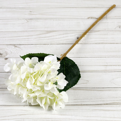 Цветок искусственный Гортензия 43 см белая / WN-36 /уп 150/600/ - Галеонтрейд фото 5
