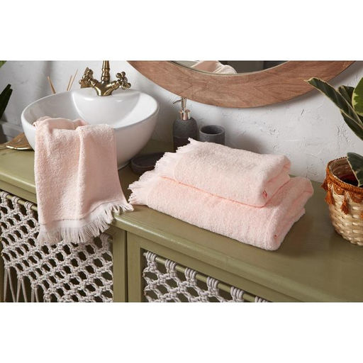 Полотенце махровое LoveLife Fringe 30х60 персиковый, 100% хлопок, 360 г/м2  фото 5