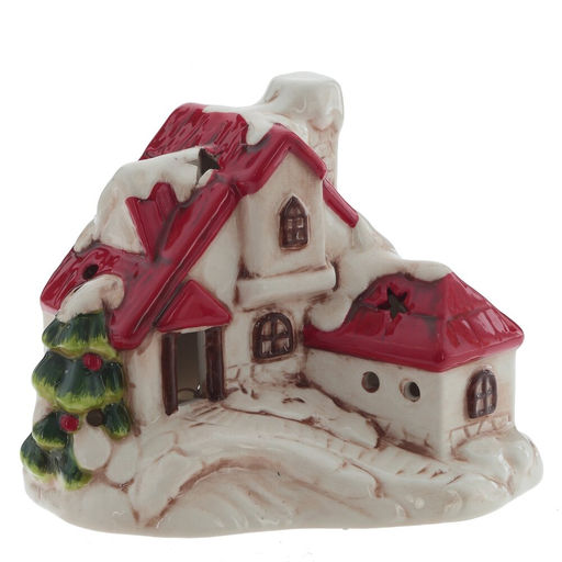 Фигурка декоративная "Домик" с подсветкой (LR44х2 н/п), L12,5 W8 H9,5 см