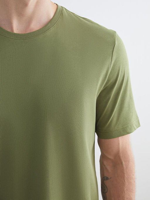 Bisiklet Yaka Penye Erkek Ti??rt