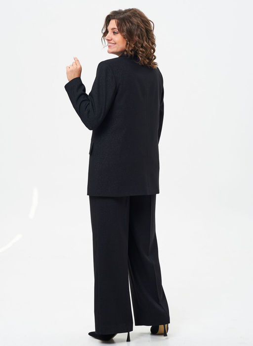 Костюм БелЭльСтиль 848/601 черный с блеском фото 4