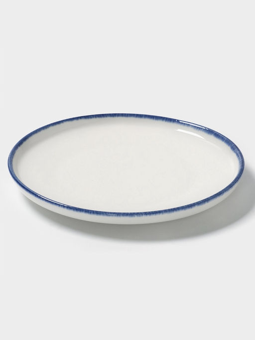 Тарелка десертная Magistro Blue Lagoon, d=21.5 см, фарфор, белая