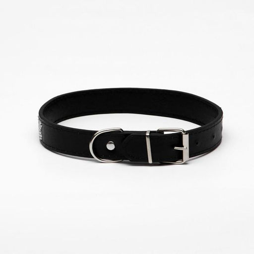 Ошейник Косточки морозостойкий украшенный, 52 х 2,5 см, ОШ 37-47 см, чёрный - Пижон фото 2