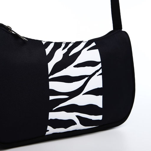 Сумка багет из текстиля, Зебра, 23*13*5 см - Nazamok фото 8