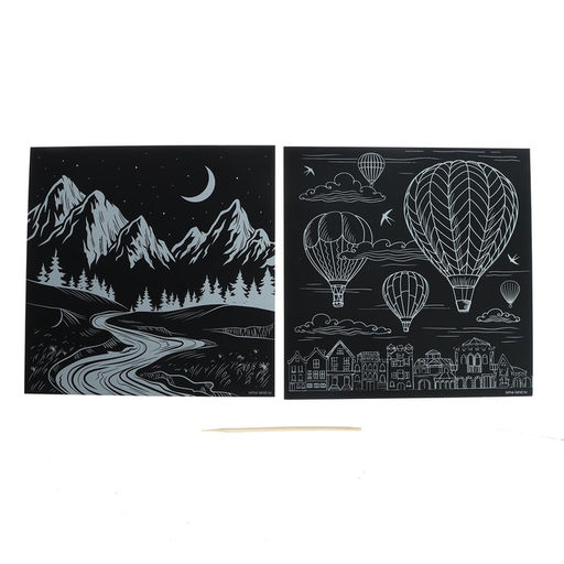 Цена за 3 шт. Набор гравюр «Путешествие», с металлическим эффектом «золото», 2 шт., 19×19 см