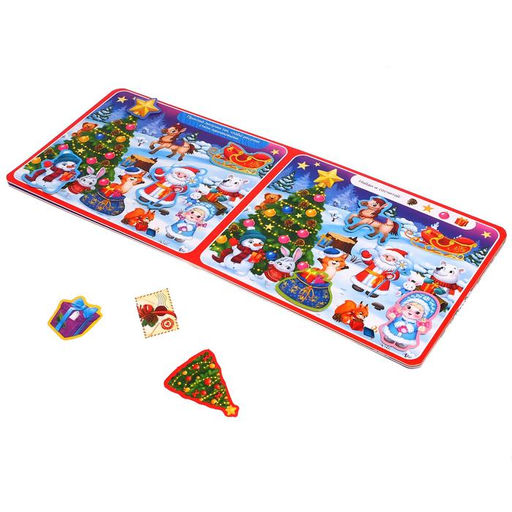 Книга картонная Новогодние липучки, 12 стр. - Буква-ленд фото 5