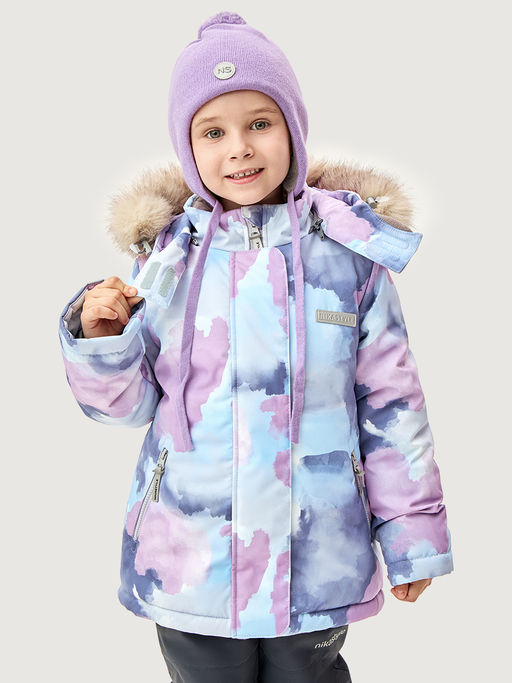 Костюм 7з2026 лаванда/серый - Nikastyle фото 4