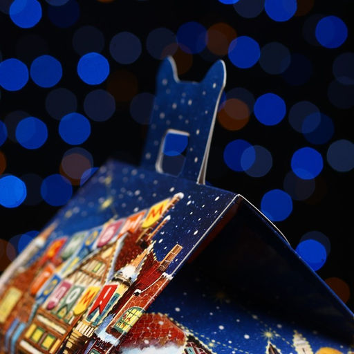 Цена за 5 шт. Подарочная коробка Домик Праздничное настроение, 16 х 14 х 15,5 см - Simaland фото 3