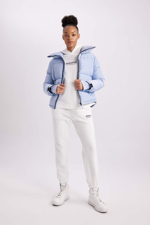 Водоотталкивающая куртка-пуховик DeFactoFit с воротником-стойкой  фото 2