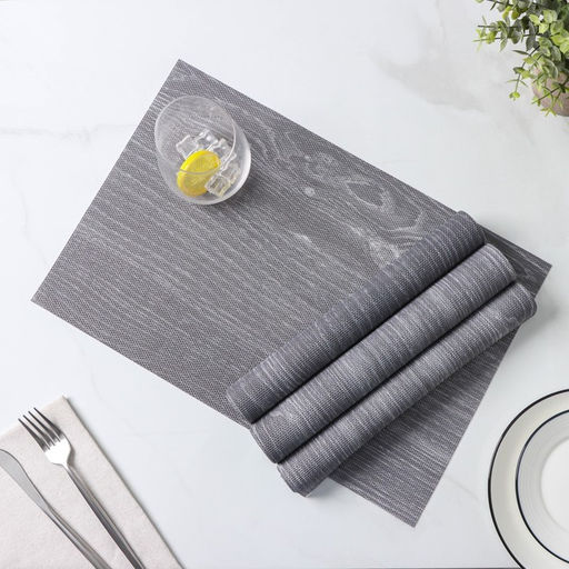 Салфетки сервировочные на стол Доляна «Дерево», 4 шт., 45×30 см, серые