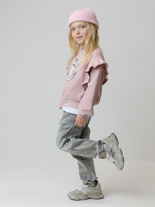 КР 302830/розовый лед к601 джемпер (свитшот) для дев - Crockid фото 4