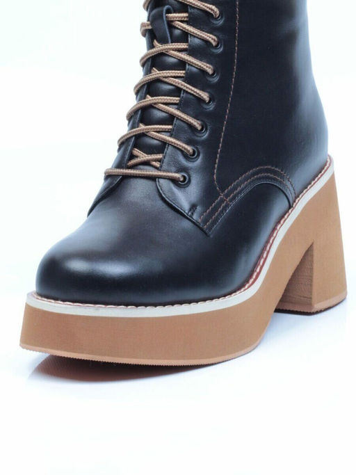 04-DMD-M7079 BLACK Ботинки зимние женские (натуральная кожа, натуральный мех) - No name фото 7