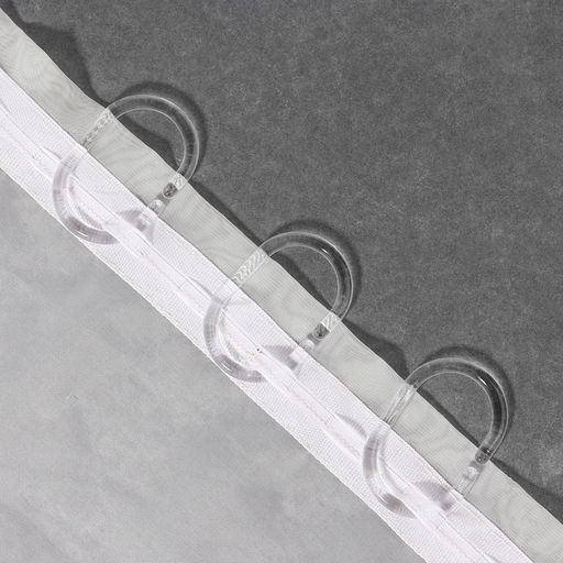 Цена за 120 шт. Кольцо для карниза, овальное, 55×36, толщина 5 мм, прозрачное