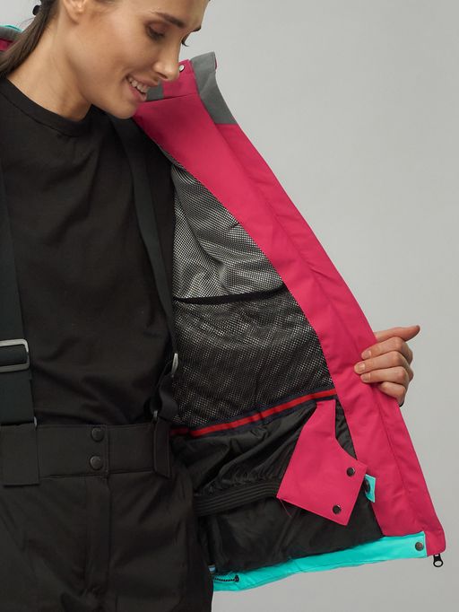 Горнолыжный костюм женский бирюзового цвета 02201Br - Chunmai фото 19