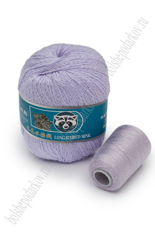 Пряжа "Пух норки" 50 гр (5 шт) SF-7846, сиреневый №24