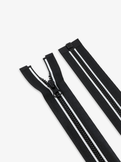 Цена за 10 шт. Молния «Трактор», №5, замок автомат, разъёмная, 70 см, чёрная