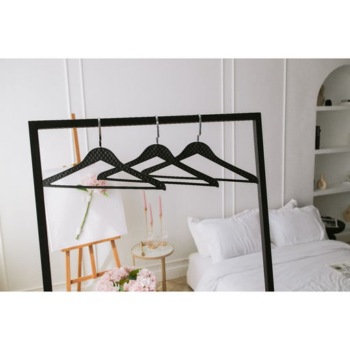 Плечики - вешалки для одежды LaDom Eliot, 44×24 см, 3 шт., чёрные