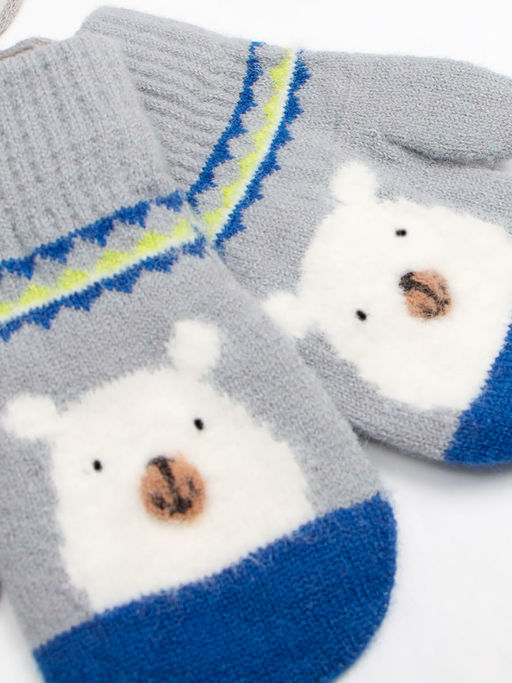 Варежки детские на шнурке Kim Lin  фото 2