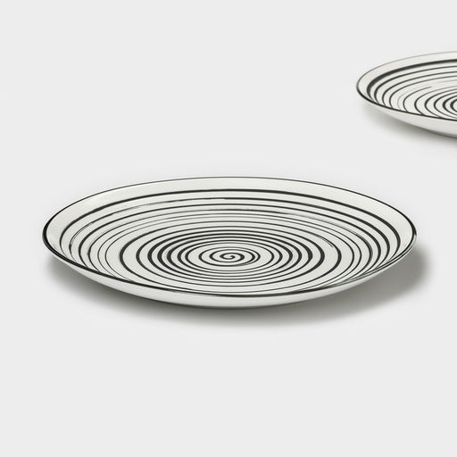 Набор тарелок обеденных фарфоровых Magistro Hypnose, 25.7×2.5 см, 2 шт.